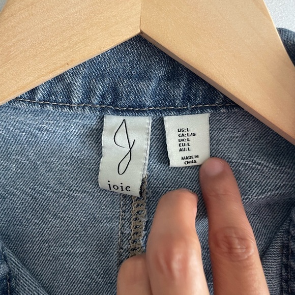 Joie Sleeveless Classic Denim Mini Dress - Picture 5 of 5